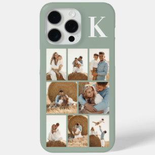 Modern 8 Photo Sage Green iPhone 15 Pro Max Case