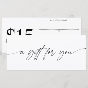 Modern A Gift For You Certificate Add Your Amount 