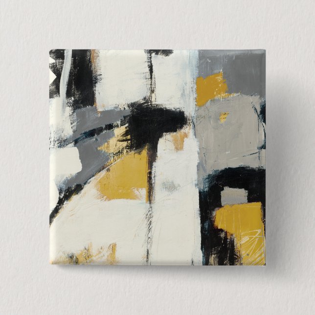 Modern Abstract 2 Inch Square Button (Front)