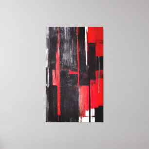 Modern Abstract Art - Aggressive 002 Canvas Print