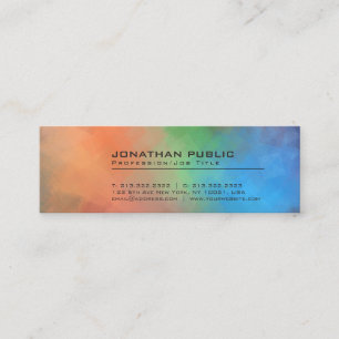 Modern Abstract Art Background Professional Plain Mini Business Card