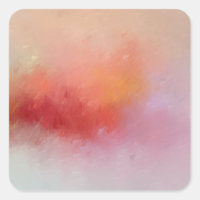 Modern Abstract Art Blank Template Blue Pink Red