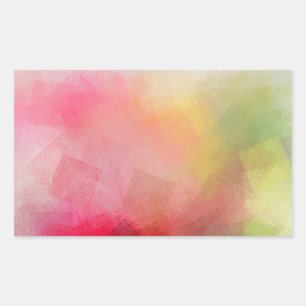 Modern Abstract Art Colourful Blank Template Custo Sticker