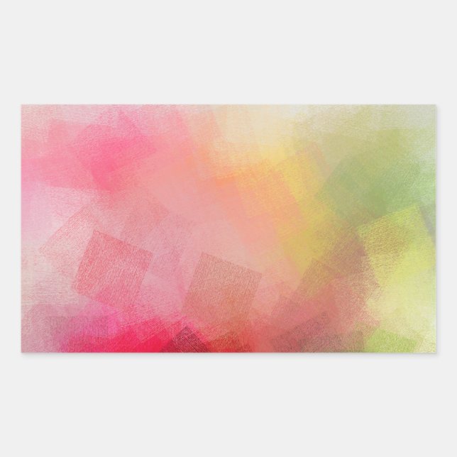 Modern Abstract Art Colourful Blank Template Custo Sticker (Front)