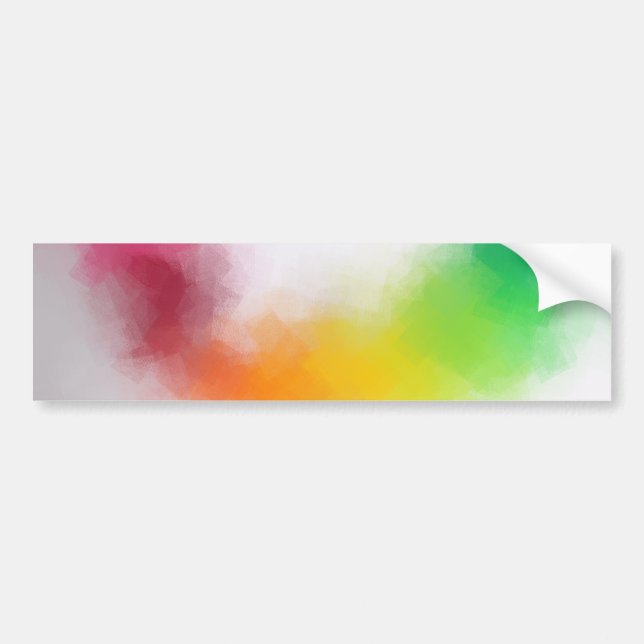 Modern Abstract Art Colourful Blank Template Trend Bumper Sticker (Front)
