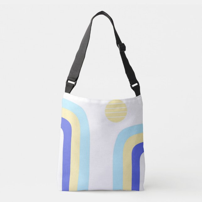 modern abstract art crossbody bag (Front)