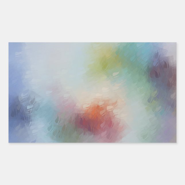 Modern Abstract Art Custom Colourful Blank Templat Sticker (Front)