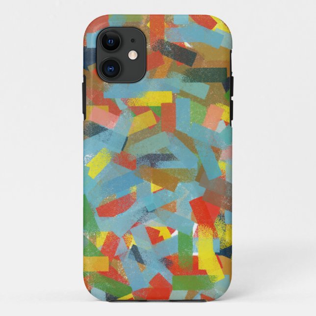 Modern Abstract art Geometric Rectangles Painting Case-Mate iPhone Case (Back)