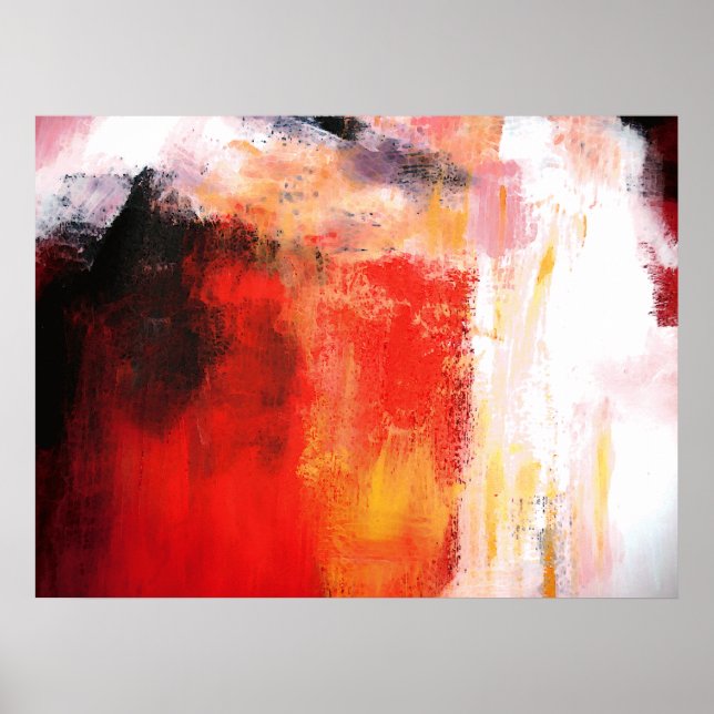 Modern Abstract Art Gloss Canvas Print (Front)