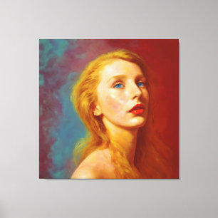 Modern abstract art Grace   Three Graces series Canvas Print