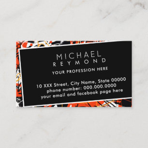 Modern Abstract Art Inspired Business Card