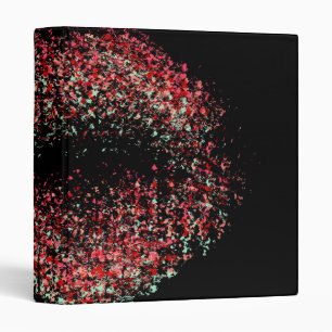 Modern Abstract Art Lips #11 Binder