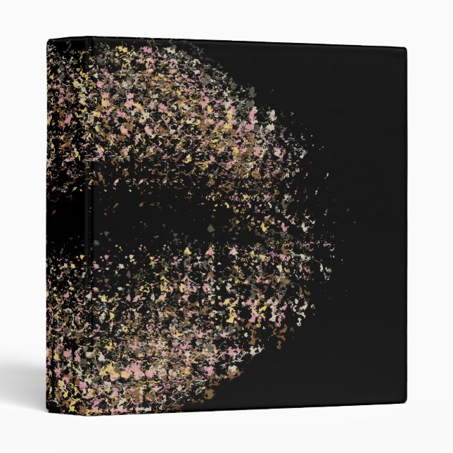 Modern Abstract Art Lips #18 Binder (Front/Spine)