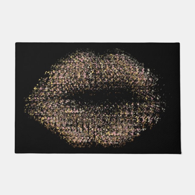 Modern Abstract Art Lips #18 Doormat (Front)