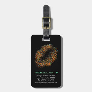 Modern Abstract Art Lips #20 Luggage Tag