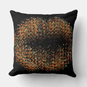 Modern Abstract Art Lips #20 Throw Pillow