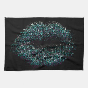 Modern Abstract Art Lips #23 Kitchen Towel