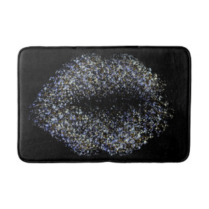 Modern Abstract Art Lips #24 Bath Mat