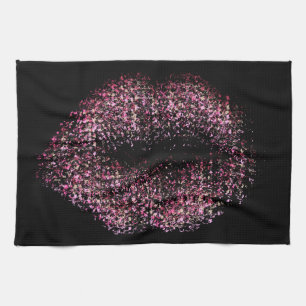 Modern Abstract Art Lips #30 Kitchen Towel