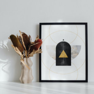 Modern Abstract Art mid century Minimalist  Poster