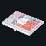 Modern Abstract Art Pattern Personalised  Business Card Holder<br><div class="desc">Personalised modern abstract art business card case.</div>