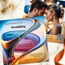 Modern Abstract Art Photo Wedding