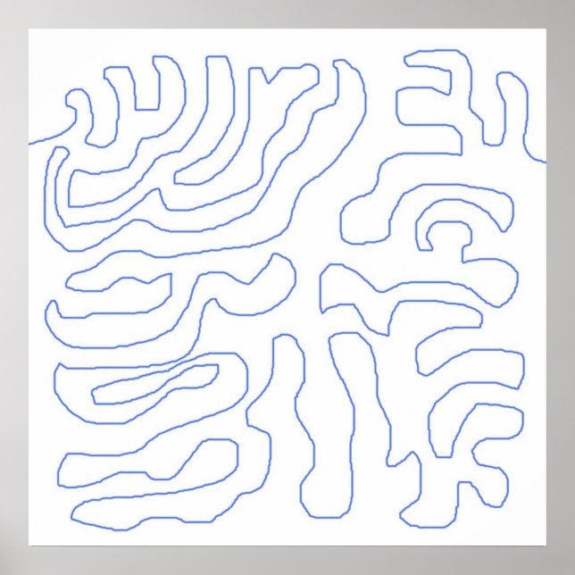 modern abstract art poster (Front)