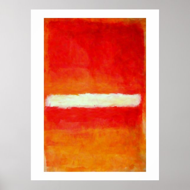 Modern Abstract Art Poster - Rothko Style (Front)