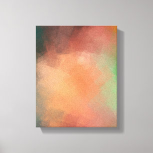 Modern Abstract Art Red Blue Green Black Colourful Canvas Print