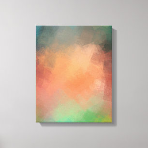 Modern Abstract Art Red Blue Yellow Green Colourfu Canvas Print