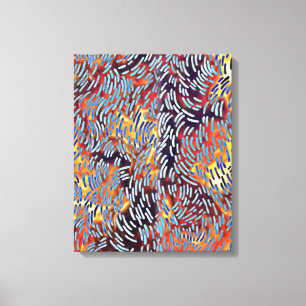 Modern Abstract Art Red Yellow Black Canvas Print