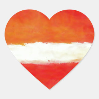 Modern Abstract Art - Rothko Style Heart Sticker