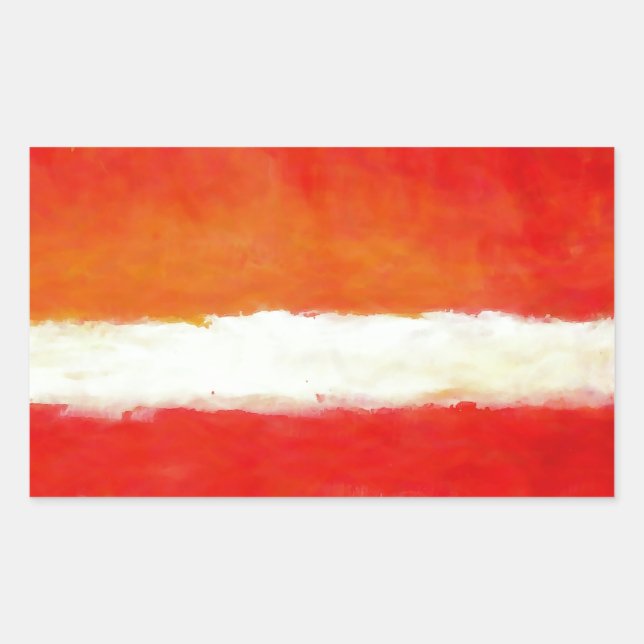 Modern Abstract Art - Rothko Style Sticker (Front)