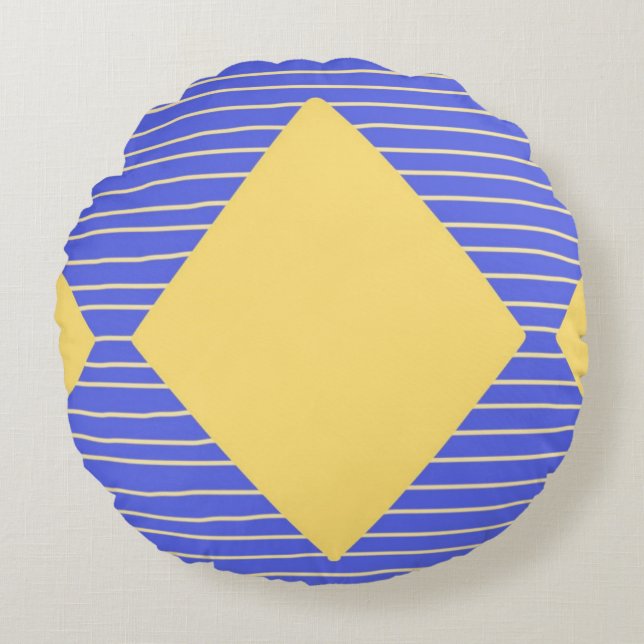 modern abstract art round pillow (Front)