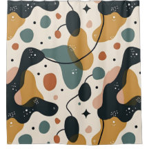 Modern Abstract Art Shower Curtain