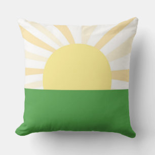 modern abstract art throw pillow