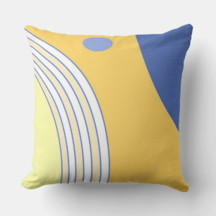 modern abstract art throw pillow