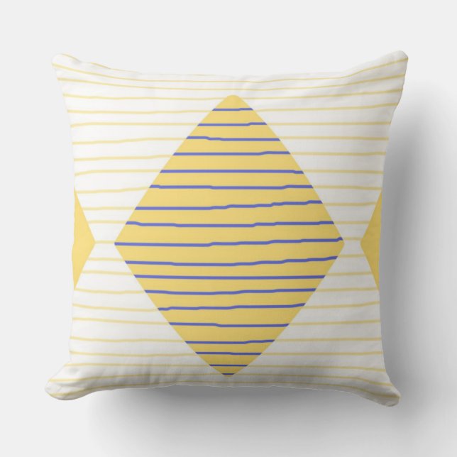 modern abstract art throw pillow (Front)