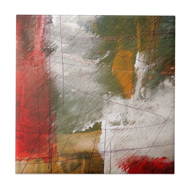 Modern Abstract Art Tile (Front)