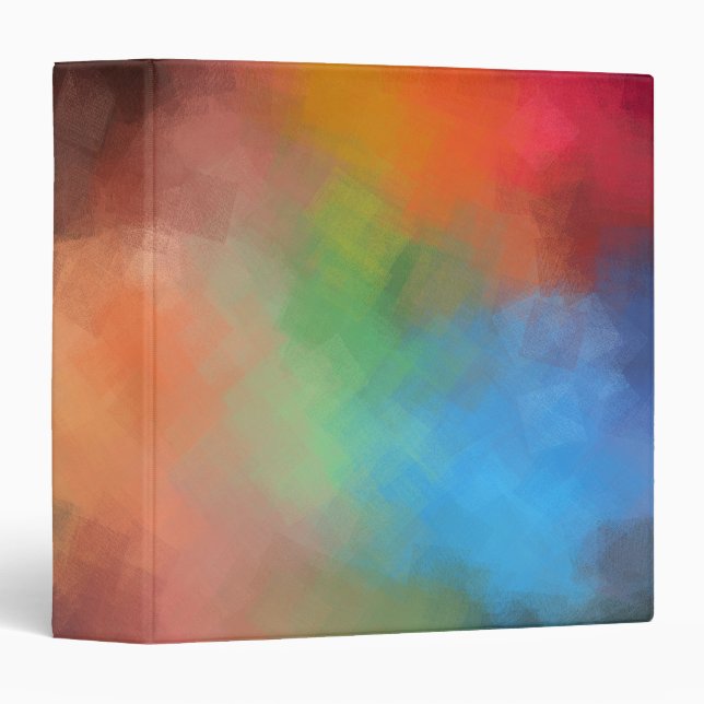Modern Abstract Art Trendy Elegant Template Binder (Front/Spine)