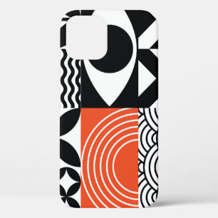 Modern Abstract: Artistic Design Canvas. iPhone 12 Case