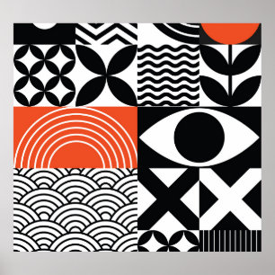 Modern Abstract: Artistic Design Canvas. Poster