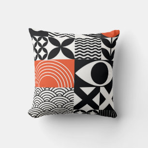 Modern Abstract: Artistic Design Canvas. Throw Pillow