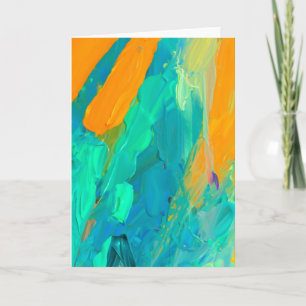 Modern Abstract Artwork Blank Card