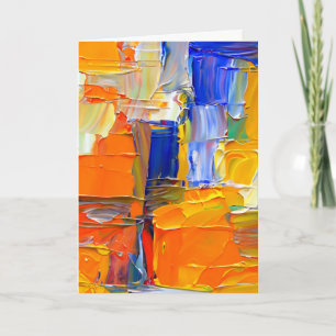 Modern Abstract Artwork Blank Card