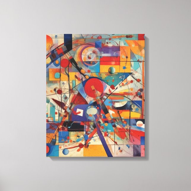 Modern Abstract Artwork Canvas Print (Front)