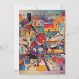 Modern Abstract Artwork Holiday Card