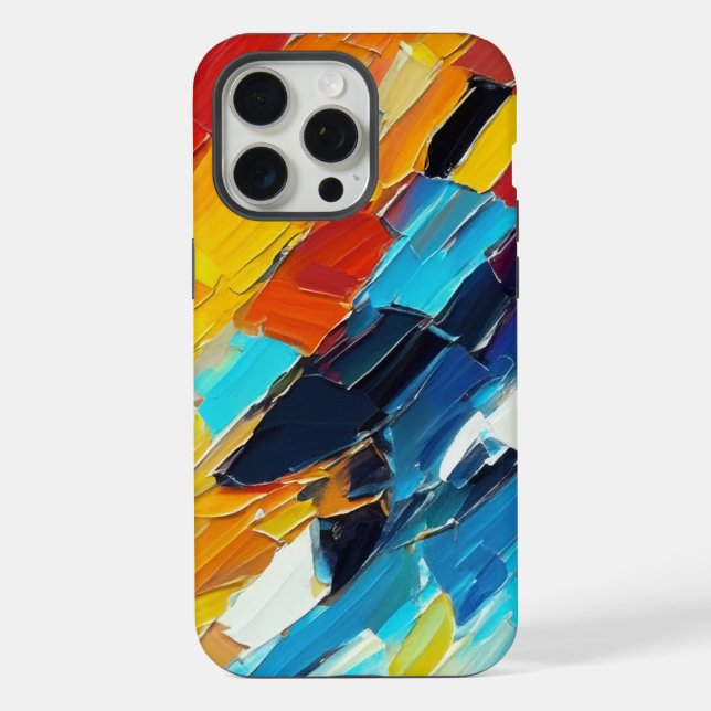 Modern Abstract Artwork iPhone Case (Back)