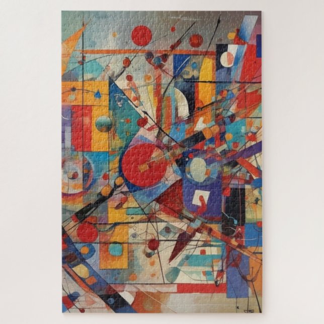 Modern Abstract Artwork Jigsaw Puzzle (Vertical)