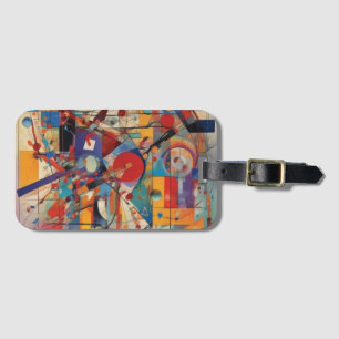 Modern Abstract Artwork Luggage Tag